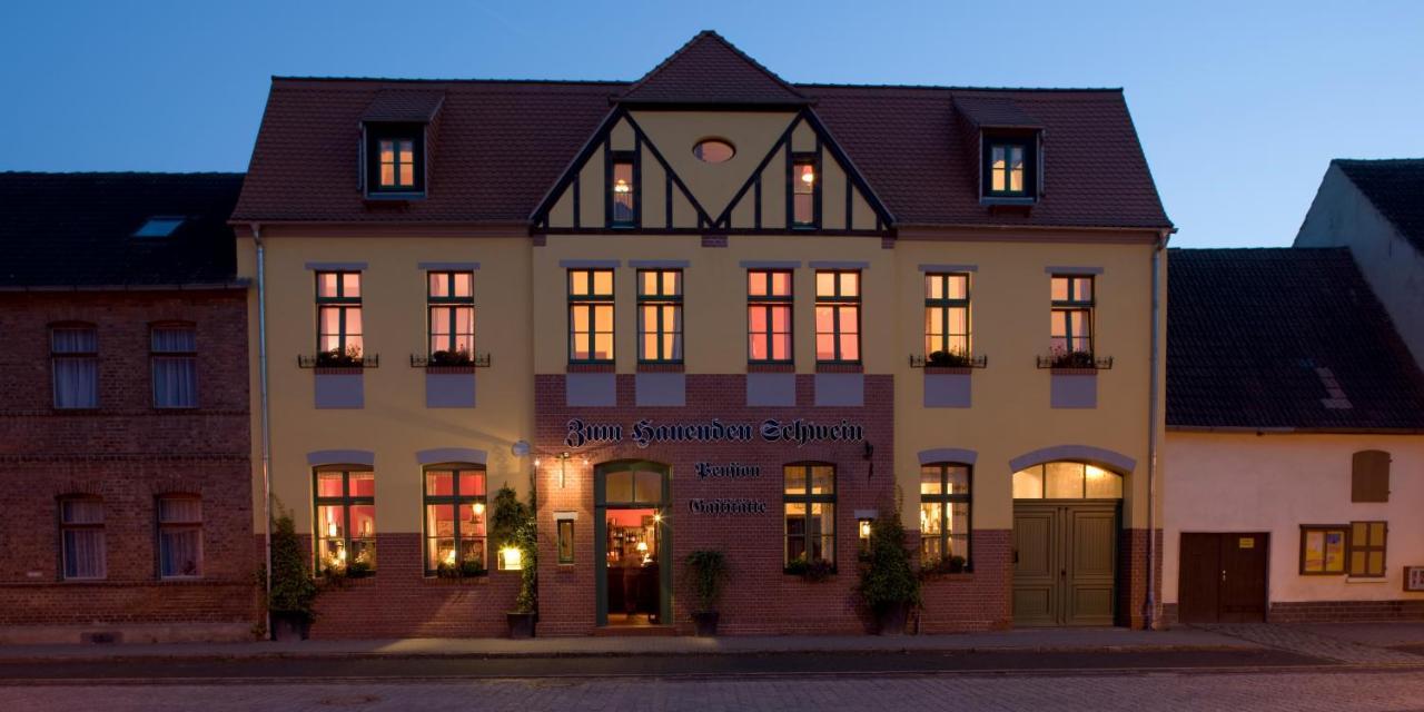 Gasthaus Und Pension "Zum Hauenden Schwein" Woerlitz Exterior photo